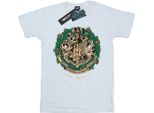 Harry Potter - Maglietta Per Ragazzi - Design Natalizio BI1681 (128) (Bianco)