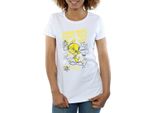 Looney Tunes - Maglietta "More Puddy Tats"" Da Donna BI1485 (M) (Bianco)"
