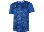 Umbro - Maglia A Manica Corta "Triassic"" Da Bambino UO1898 (158) (Blu Royal/Blu Navy Scuro)"