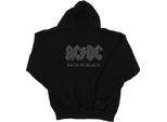 Ac/Dc - Felpa Con Cappuccio "Back In Black"" Da Uomo BI2822 (M) (Nero)"