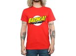 The Big Bang Theory - Maglietta "Bazinga"" Da Uomo BI1582 (Xxl) (Rosso)"