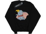 Dumbo - Felpa "Classic"" Per Bambina BI496 (152-158) (Nero)"