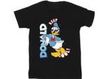 Disney - Maglietta "Paperino Cool"" Per Ragazzi BI28415 (104) (Nero)"