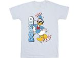 Disney - Maglietta "Paperino Cool"" Per Ragazzi BI28415 (104) (Bianco)"