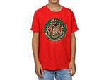 Harry Potter - Maglietta Per Ragazzi - Design Natalizio BI1681 (116) (Rosso)