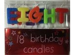 Lettere - Candele, 18° Compleanno - Cera SG27225 (Taglia Unica) (Colorato)
