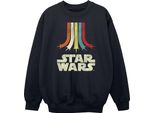 Star Wars - Felpa "Retro"" Per Ragazzi BI1905 (152-158) (Nero)"