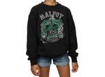 Harry Potter - Felpa "Draco Malfoy Seeker"" Per Ragazze BI1951 (152-158) (Nero)"