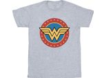 Wonder Woman - Maglietta Per Bambina BI1019 (116) (Grigio)