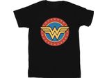 Wonder Woman - Maglietta Da Bambina BI1019 (116) (Nero)