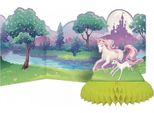 Creative Converting - Motivo A Nido D'ape - Centrotavola Per Feste "Unicorn Fantasy"" - Carta, Plastica SG28498 (Taglia Unica) (Colorato)"
