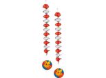 Boland - Cavalieri E Draghi - Decorazione Da Appendere 2-Pack - Foil, Carta SG28651 (Taglia Unica) (Rosso/Argento/Giallo)