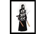 Rebel Moon - Poster Con Cornice PM7920 (40 Cm X 30 Cm) (Bianco/Nero)