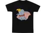 Dumbo - Maglietta "Classic"" Per Bambina BI477 (152-158) (Nero)"