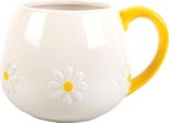 Something Different - Tazza Da Caffè "Spring Time"", Margherita SD5471 (Taglia Unica) (Bianco/Giallo)"