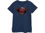 Superman - Maglietta Da Donna BI611 (S) (Blu Marino)