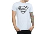 Superman - Maglietta Logo Per Uomo BI770 (S) (Grigio)