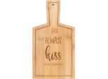 Something Different - Tagliere "Kiss The Cook"", Bambù SD5021 (Taglia Unica) (Naturale)"