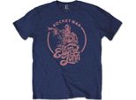 Elton John - Maglietta "Rocketman"" Per Uomo/Donna Unisex RO2087 (Xl) (Blu Navy)"