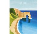 Henry Rivers - Leinwanddruck "Dorset Durdle Door"" PM7445 (50 Cm X 40 Cm) (Bunt)"