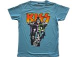 Kiss - T-Shirt Uomo/Donna Unisex RO9306 (M) (Blu)