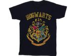 Harry Potter - Maglietta "Hogwarts"" Da Donna BI27415 (Xxl) (Blu Navy)"