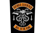 Avenged Sevenfold - Stile Moto - Toppa RO9462 (Taglia Unica) (Nero/Bianco/Arancione)