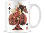 Ilustrata - Tazza Da Caffè "Weed Gueicha"" PM6716 (Taglia Unica) (Bianco/Rosso/Nero)"