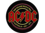Ac/Dc - Toppa "High Voltage Rock N Roll"", Tessuto RO9386 (Taglia Unica) (Nero/Rosso)"