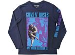 Guns N Roses - Maglietta "Get In The Ring Tour 1991-1992"" Uomo/Donna Unisex Manica Lunga RO9450 (Xl) (Blu Navy)"