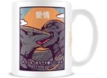 Ilustrata - Tazza Da Caffè "Kaiju Kiss"" PM6754 (Taglia Unica) (Bianco)"