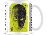 Blue Beetle - Tazza Da Caffè "Alien Biotech"" PM6741 (Taglia Unica) (Bianco/Giallo)"