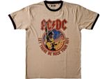 Ac/Dc - Maglietta "Let There Be Rock Tour 1977"" Per Uomo/Donna Unisex RO9350 (M) (Sand)"