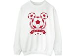 Disney - Felpa Da Donna BI28765 (Xl) (Bianco)