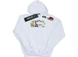 Star Wars - Felpa Con Cappuccio Per Ragazzi BI12422 (128) (Bianco)