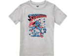 Superman - Maglietta "Wall Break"" Per Ragazzi TV2566 (116) (Grigio Screziato)"
