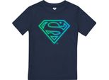 Superman - Maglietta Logo Per Ragazzi TV2564 (104) (Blu Navy)