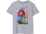 Sonic The Hedgehog - Maglietta Per Bambini A Maniche Corte NS7428 (140) (Grigio Screziato)