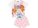 Paw Patrol - Pigiama Per Bambina A Maniche Corte NS7419 (92) (Rosa)