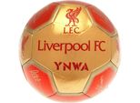 Liverpool Fc - Pallone Da Calcio "Ynwa"" Con Firme TA11400 (1) (Rosso/Oro)"