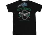 Harry Potter - Maglietta "Serpeverde Quidditch"" Da Uomo BI29068 (L) (Nero)"