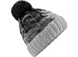Beechfield - Berretto Da Uomo/Donna Unisex BC5383 (Taglia Unica) (Nero/Grigio Chiaro)