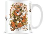 Ilustrata - Tazza Da Caffè "Risveglio Di Kitty"" PM6968 (Taglia Unica) (Bianco/Arancione/Verde)"