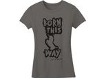 Lady Gaga - Maglietta "Born This Way"" Donna RO6023 (Xxl) (Grigio)"