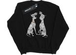 Disney - Felpa "101 Dalmati Pongo E Perdita"" Per Uomo BI16398 (M) (Nero)"