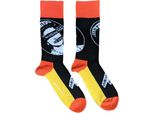 Sex Pistols - Calzini "God Save The Queen"" Per Uomo/Donna Unisex RO7323 (40,5 Eu - 45,5 Eu) (Nero/Arancione/Giallo)"