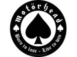 Motorhead - Toppa "Born To Lose"" RO9525 (Taglia Unica) (Nero/Bianco)"