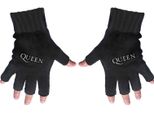 Queen - Uomo/Donna Guanti Unisex Senza Dita Con Logo RO9553 (Taglia Unica) (Nero)