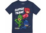 Pj Masks - "Super Team!"" Maglietta Per Ragazzi TV2461 (128) (Blu Navy)"