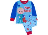 Cocomelon - Pigiama "Nap Time"" Per Bambino A Maniche Lunghe NS7479 (92) (Blu/Rosso)"